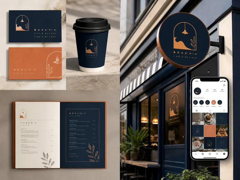 Logo and brand identity mockup